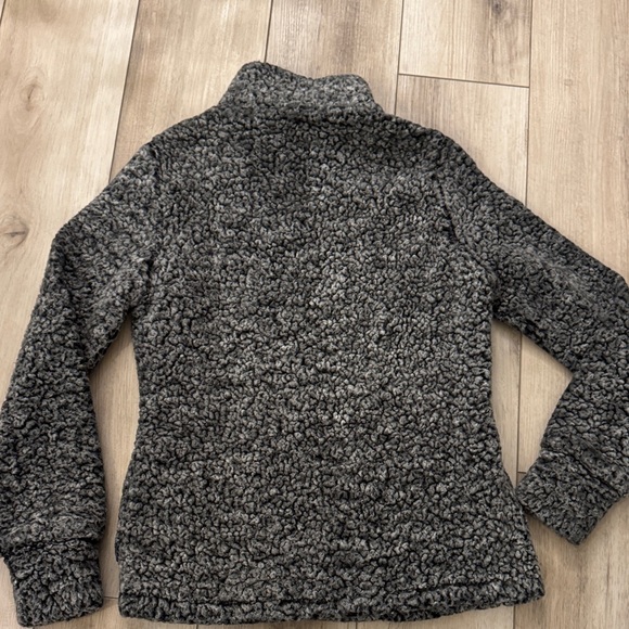 Original Weatherproof Vintage Women’s XS Grey Sherpa Quarter Zip Pullover - Picture 3 of 15